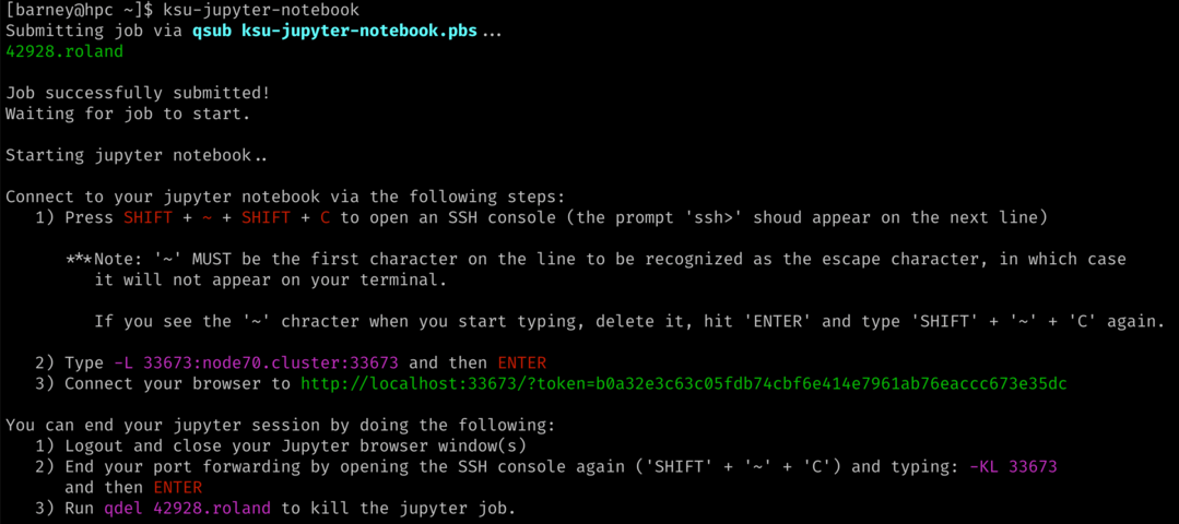 ksu-jupyter-notebook Output